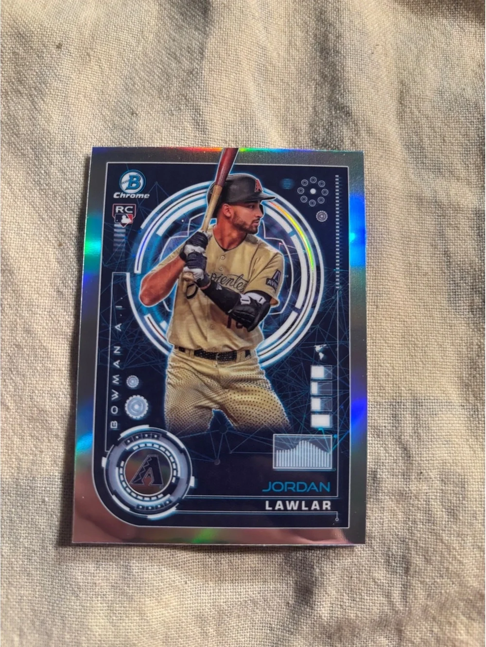 2023 Bowman Chrome Jordan Lawlar Rookie Baseball Card #BA-5